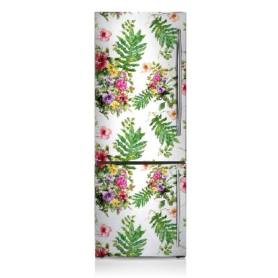 Funda magnética para refrigerador Hojas y flores