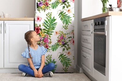 Funda magnética para refrigerador Hojas y flores