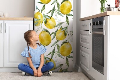 Funda magnética para refrigerador Limones pintados