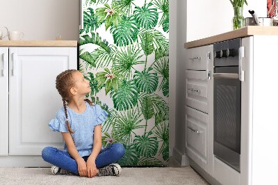 Imán decorativo para refrigerador Palma y monstera