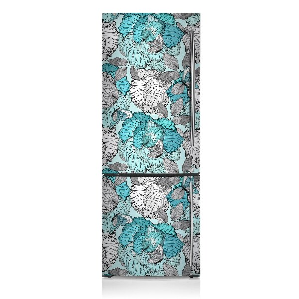 Funda magnética para refrigerador Flores de garfillas