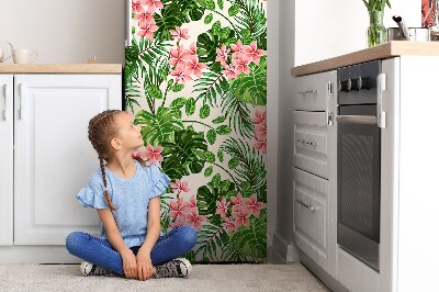 Imán decorativo para refrigerador Flores de hawaii