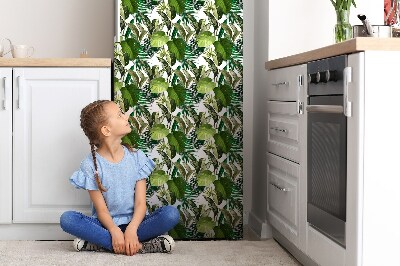 Imán decorativo para refrigerador Hojas tropicales