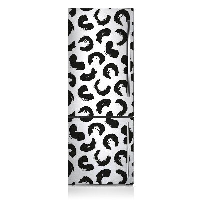 Imán decorativo para refrigerador Patrones en blanco y negro