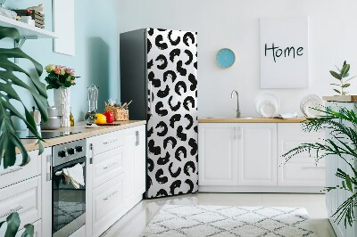 Imán decorativo para refrigerador Patrones en blanco y negro