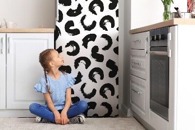 Imán decorativo para refrigerador Patrones en blanco y negro