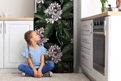 Cubierta magnética para refrigerador Flores exóticas