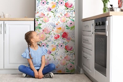 Funda magnética para refrigerador Flores pastel