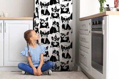 Imán decorativo para refrigerador Perros felices