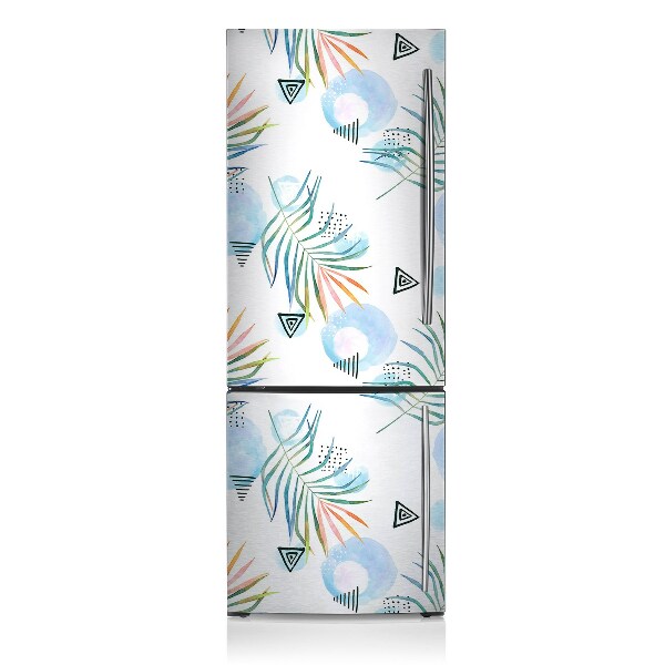 Imán decorativo para refrigerador Patrón tropical