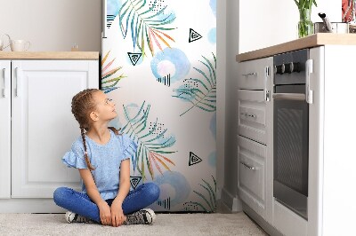 Imán decorativo para refrigerador Patrón tropical