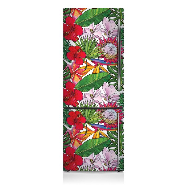 Funda magnética para refrigerador Flores coloridas