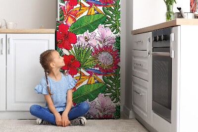 Funda magnética para refrigerador Flores coloridas