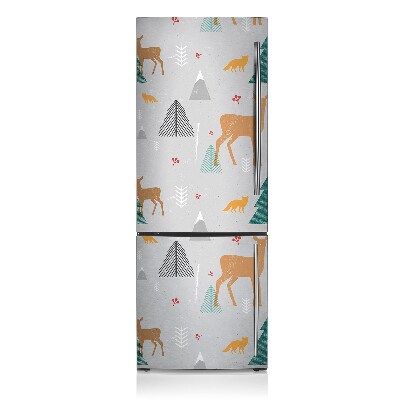 Imán decorativo para refrigerador Bosque de animales