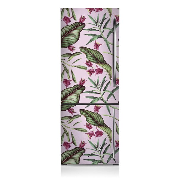 Funda magnética para refrigerador Flores rosadas