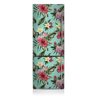 Funda magnética para refrigerador Hojas y flores