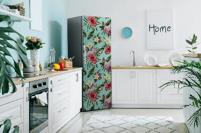 Funda magnética para refrigerador Hojas y flores