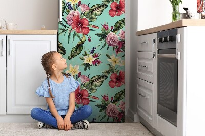 Funda magnética para refrigerador Hojas y flores