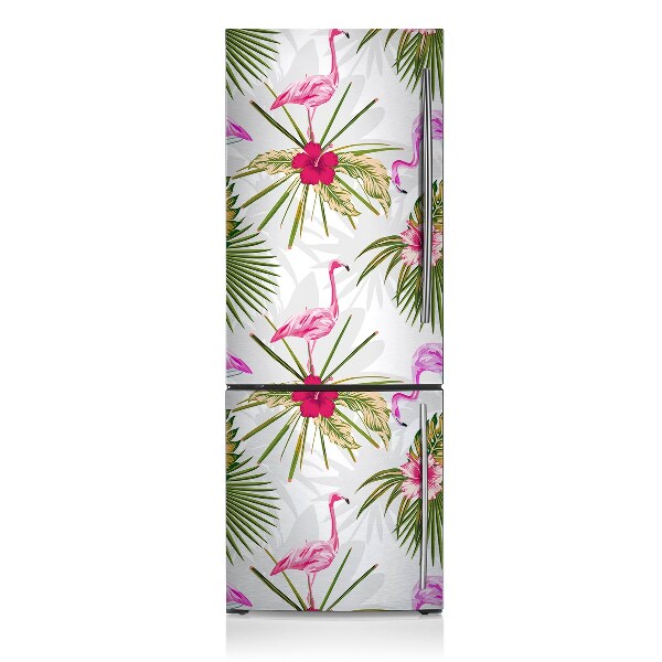 Imán decorativo para refrigerador Flamos y flores