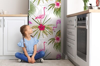 Imán decorativo para refrigerador Flamos y flores