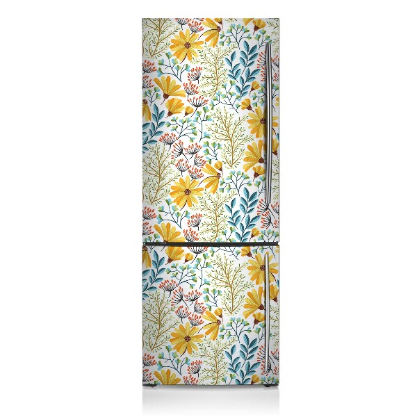 Funda magnética para refrigerador Imagen floral