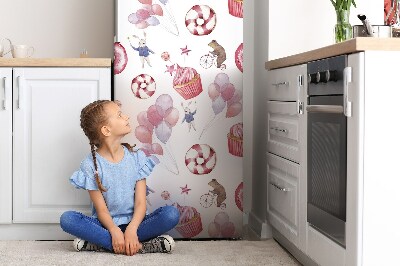 Imán decorativo para refrigerador Dulces y globos