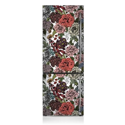 Funda magnética para refrigerador Flores de otoño