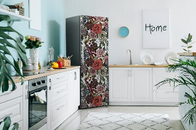 Funda magnética para refrigerador Flores de otoño