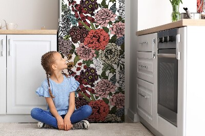 Funda magnética para refrigerador Flores de otoño