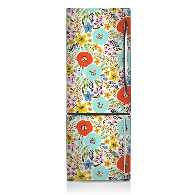 Funda magnética para refrigerador Flores de prado