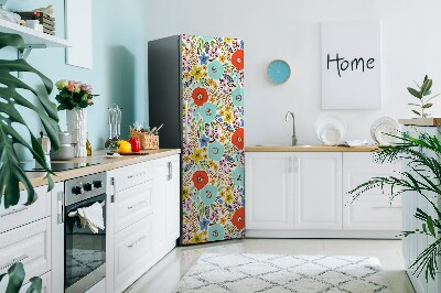 Funda magnética para refrigerador Flores de prado