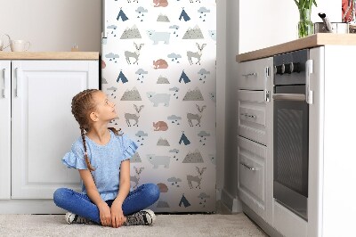 Imán decorativo para refrigerador Animales del bosque