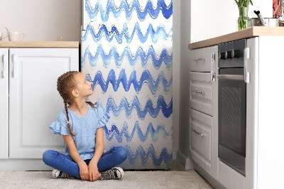 Imán decorativo para refrigerador Olas de acuarela