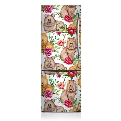 Imán decorativo para refrigerador Perros chow chow