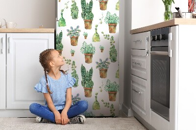 Funda magnética para refrigerador Cactus pintado