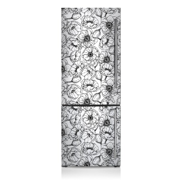 Funda magnética para refrigerador Tema de las flores