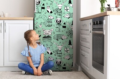 Imán decorativo para refrigerador Zoológico escandinavo