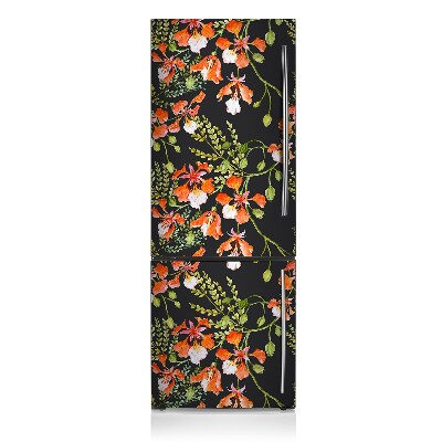 Funda magnética para refrigerador Flores rojas