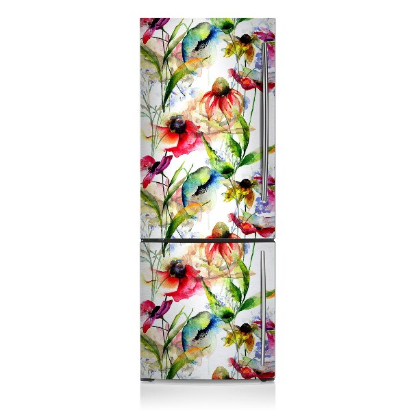 Funda magnética para refrigerador Flores coloridas