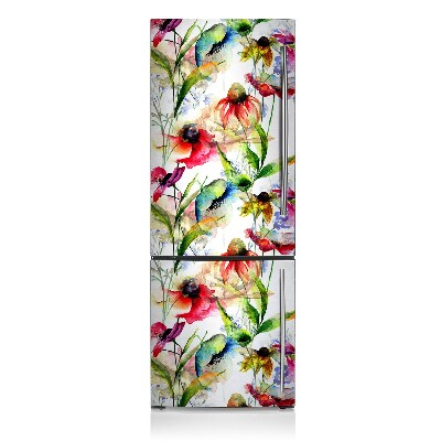 Funda magnética para refrigerador Flores coloridas