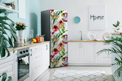 Funda magnética para refrigerador Flores coloridas