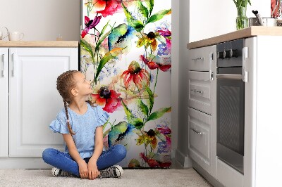 Funda magnética para refrigerador Flores coloridas