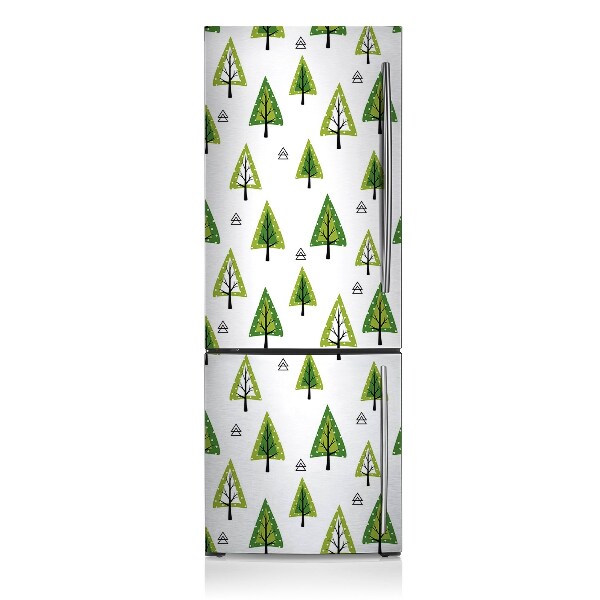 Funda magnética para refrigerador Árboles triangulares