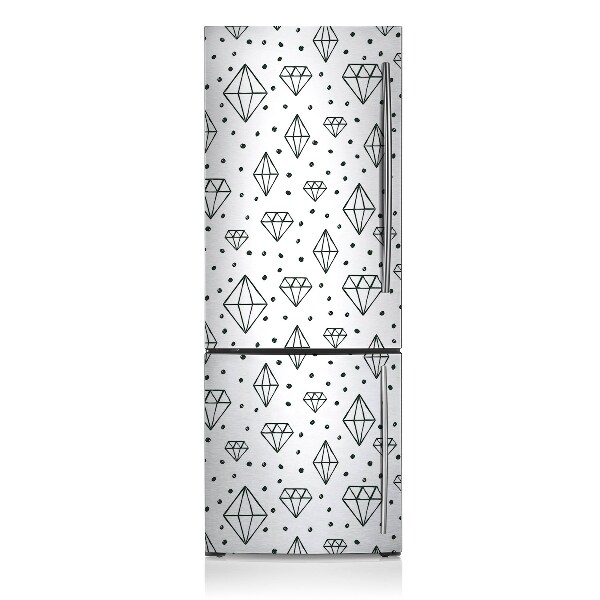 Funda magnética para refrigerador Diamantes dibujados