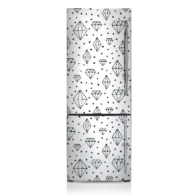 Funda magnética para refrigerador Diamantes dibujados