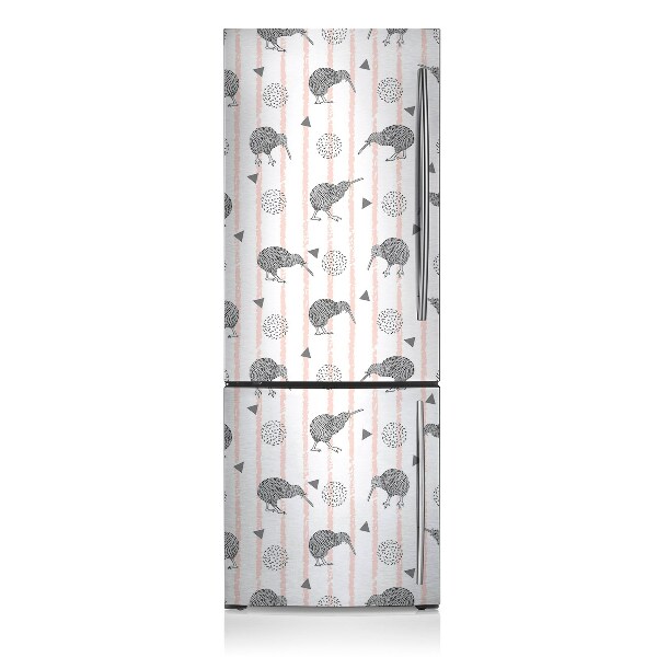 Funda magnética para refrigerador Patrón de pájaros kiwi