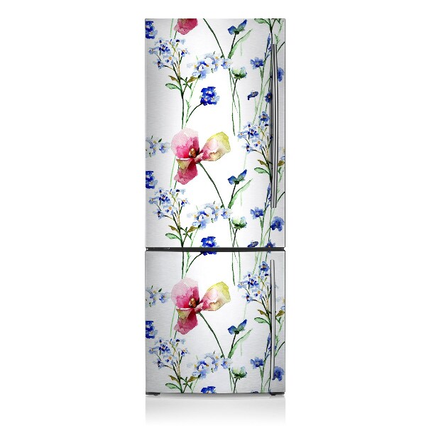 Funda magnética para refrigerador Flores pintadas