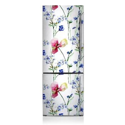 Funda magnética para refrigerador Flores pintadas