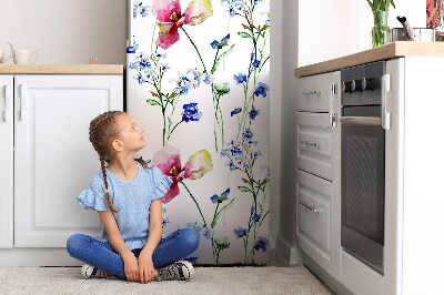 Funda magnética para refrigerador Flores pintadas