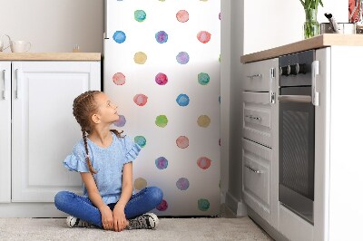 Funda magnética para refrigerador Puntos coloridos